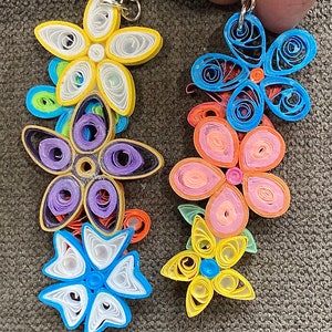 Quilled Floral bouquet earrings