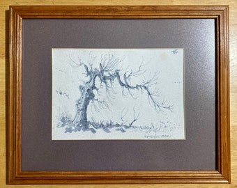 Original ink marker drawing, titled, “April tree #2” , by Kentucky artist, Robert Herndon