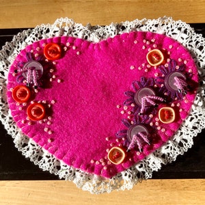 Felt Valentines Hearts