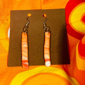 Polymer Clay Ohrringe mit Sunburst farbe