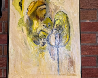 Oil painting on canvas board