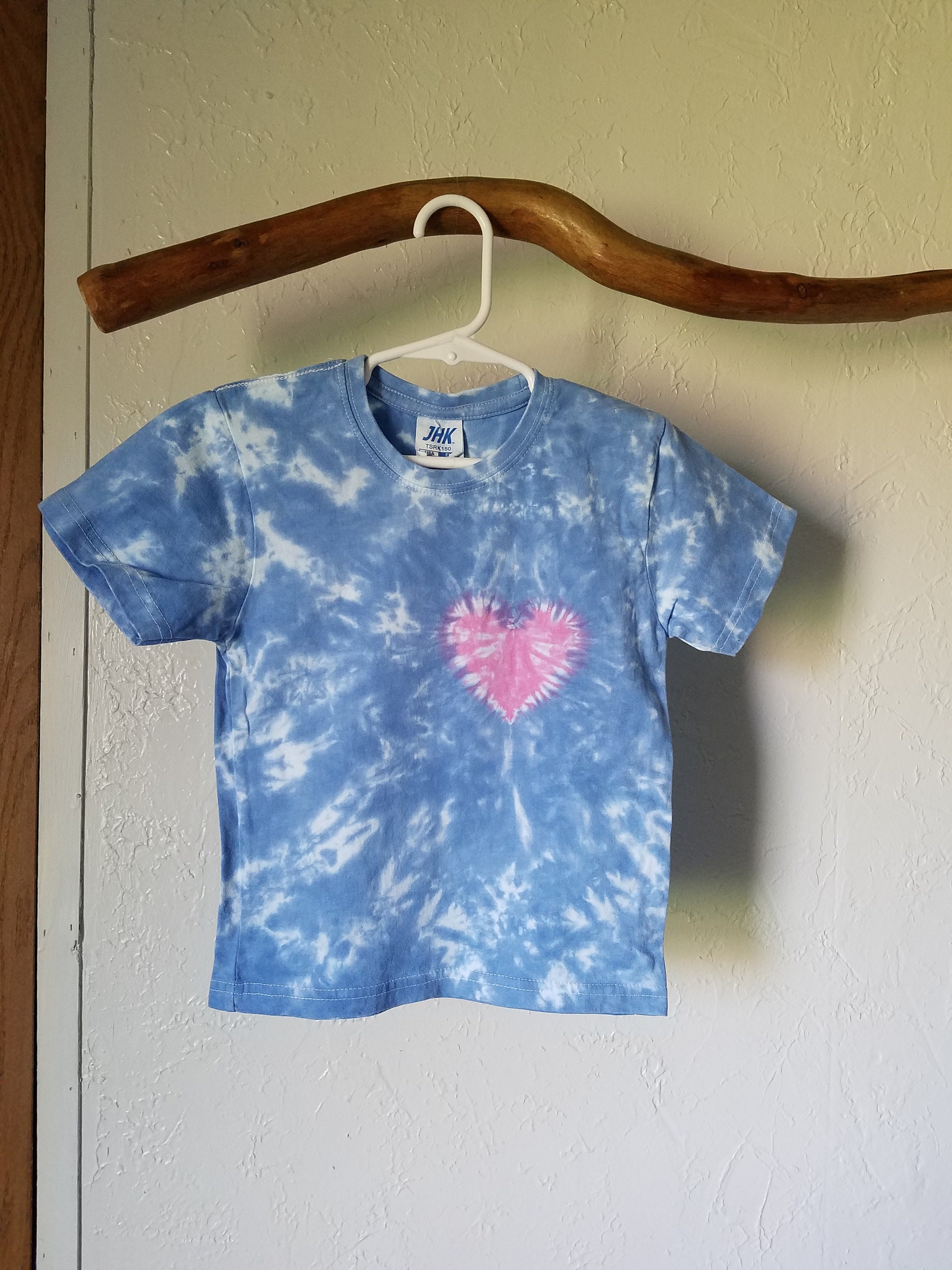 Heart tie dye children's tie dye children's t-shirt | Etsy