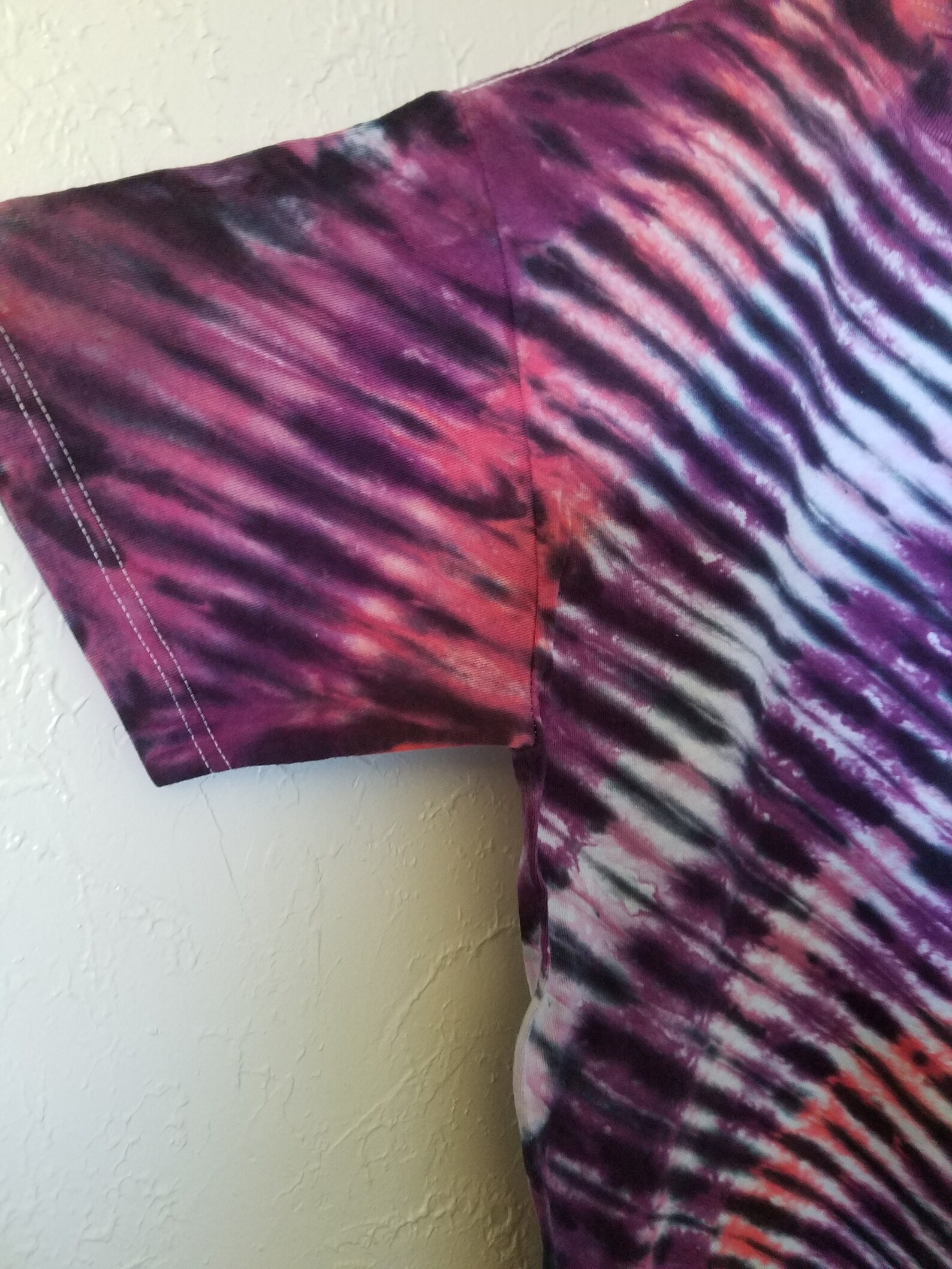 stripe tie dye shirt