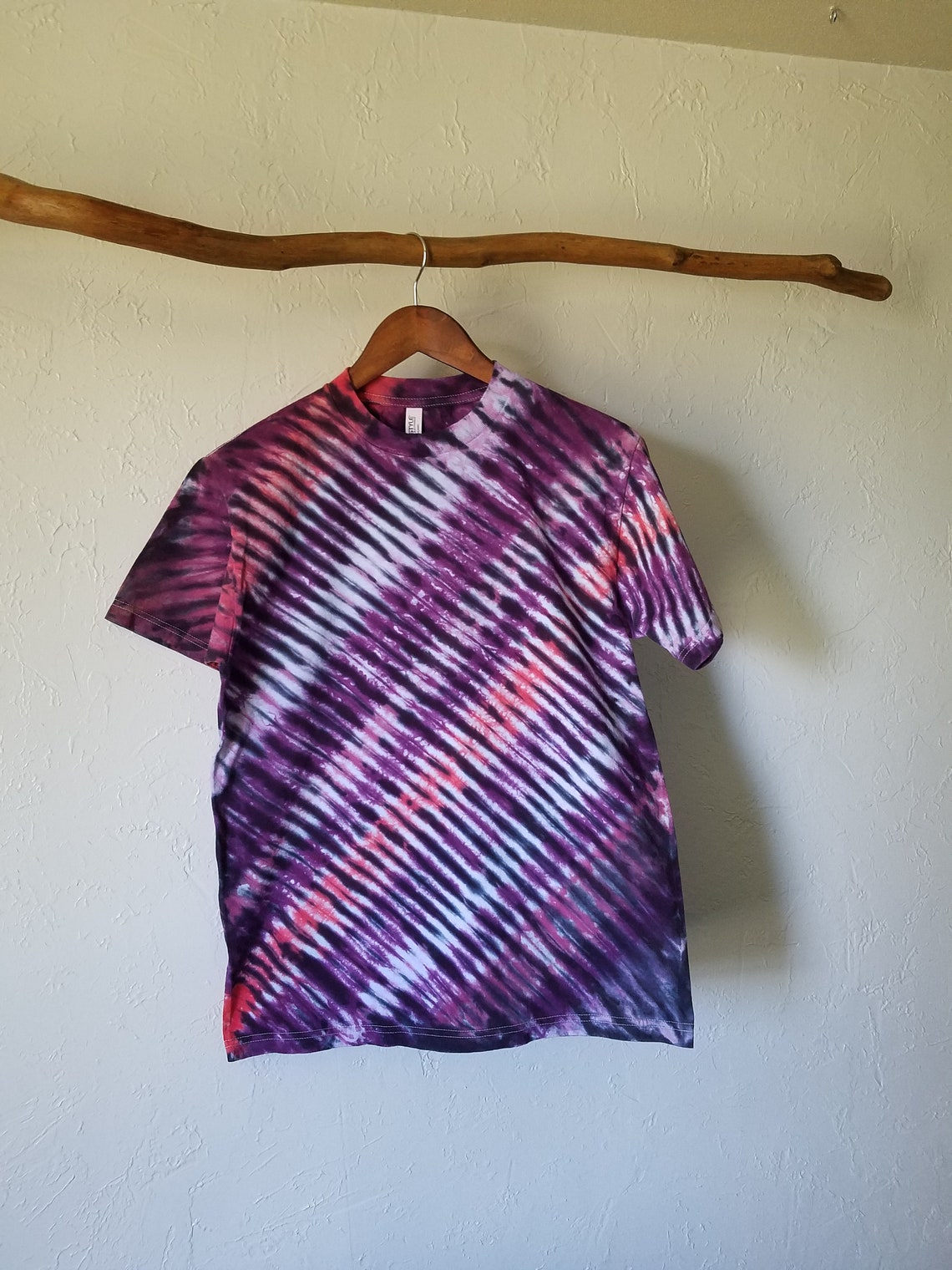 stripe tie dye shirt