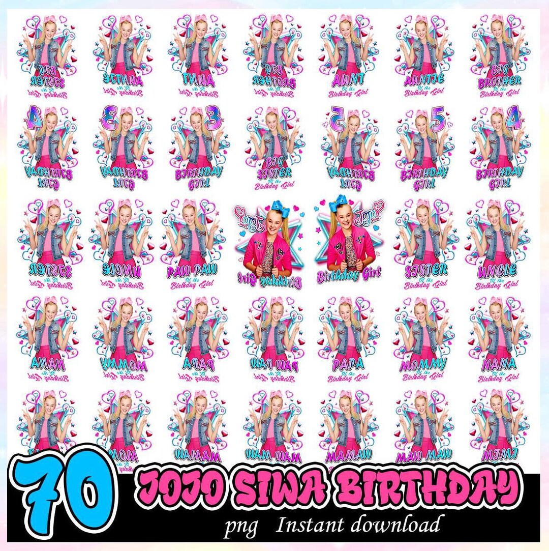 Jojo Siwa Bundle Png, Jojo Siwa Vector, Jojo Siwa Silhouette, Jojo Siwa
