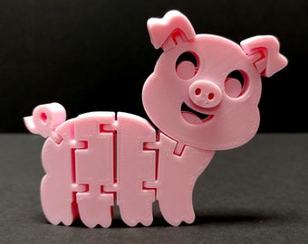 Flexi Pig, Flexible Piggy Toy, for Boy or Girl, Party Gift, Fidget Toy