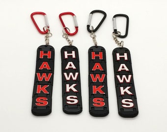 Rockwall Heath Hawks Keychain – 3D Printed Fidget, Sports Bag Tag