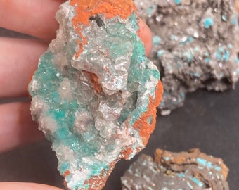 Aurichalcite Rosasite Crystals Best Quality Rarity Wholesale Price Smithsonite Limonite Calcite Collector Feng Shui Decoration Chakra Meditation