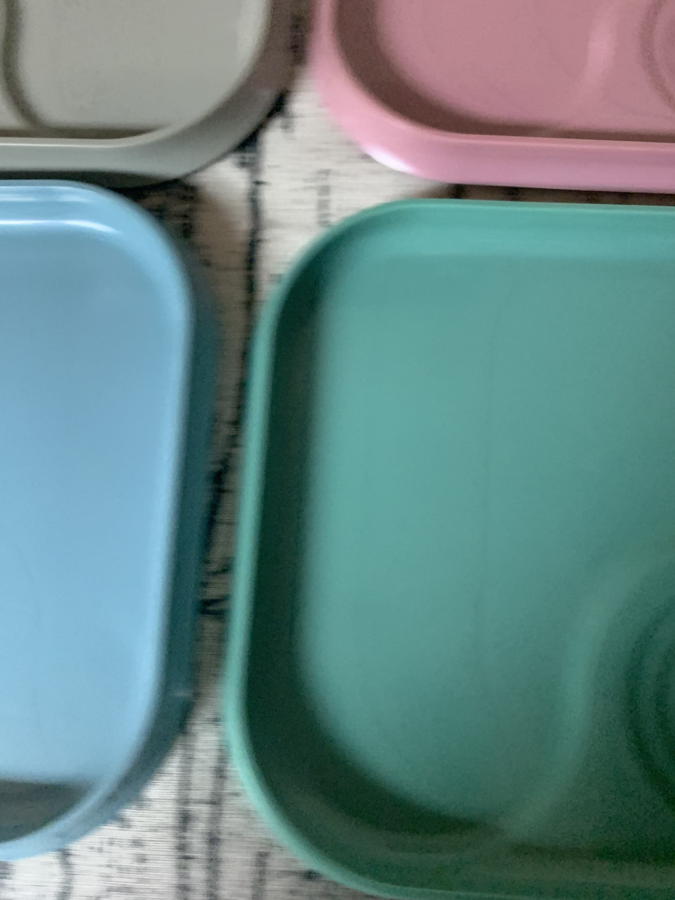 Set of 4 Stacking Snack PlatesMulti Colors. Free shipping Etsy