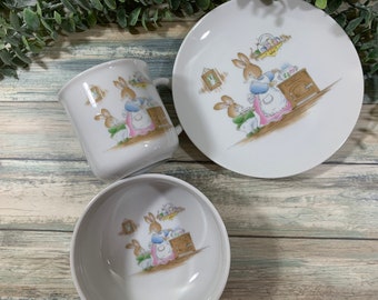 easter dinnerware