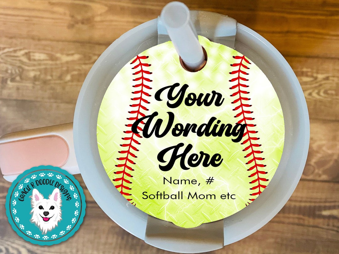 Softball and Softball Mom Definition Tumbler Topper 40oz Tumbler
