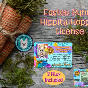 Easter Bunny License | Sublimation Template | Digital Download