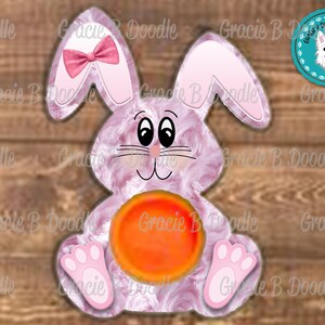 Set of Three Bunny Easter Holder Sublimation PNG | Digital Download