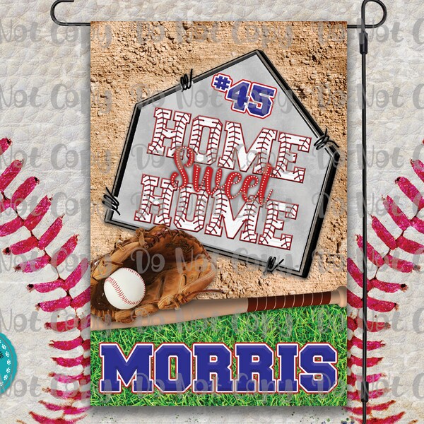 Baseball Garden Flag Etsy