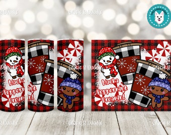 20 oz skinny tumbler Mocha Peppermint Dreaming | Coffee | Sublimation Template | Digital Download