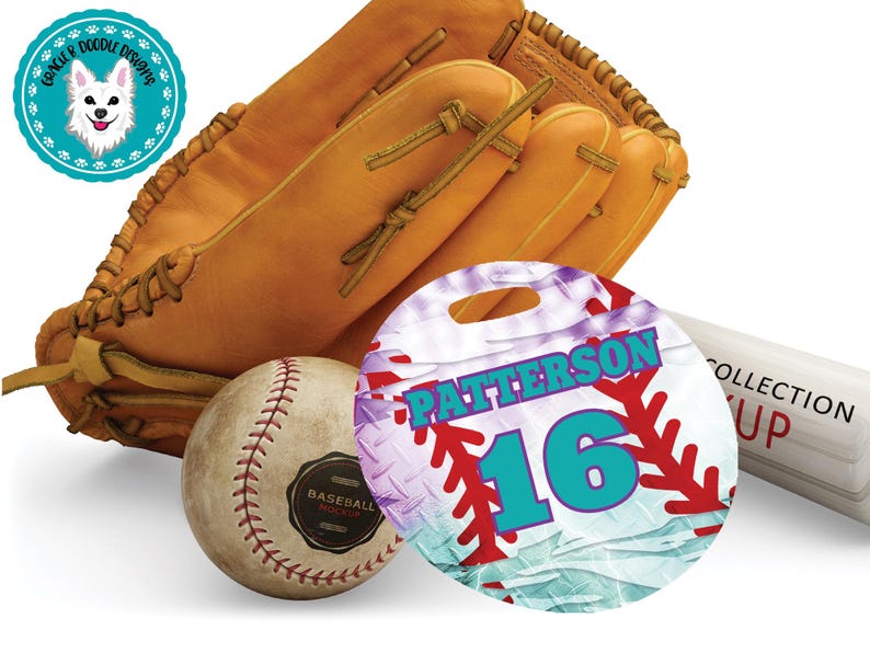 Baseball Bag Tag Sublimation Design: Stadium Grunge (digital Download ...