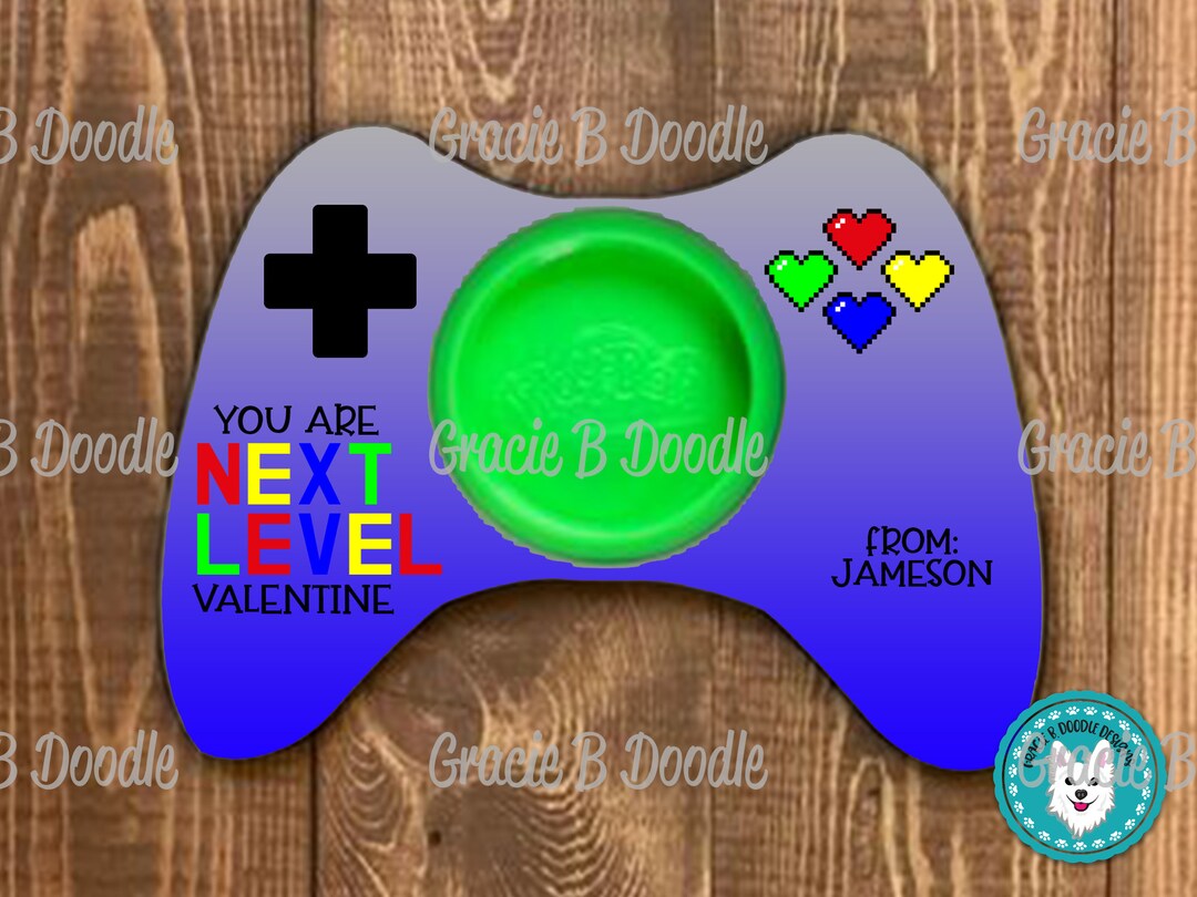 Game Controller You've Got Game Valentine Holder Sublimation PNG ...