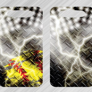 Sublimation Design Downloads | Sports Bag Tag | Softball Bag Tags | Black Softball Grunge Tag
