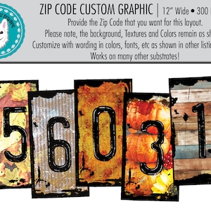 May include: A digital graphic featuring a distressed, vintage-style postcode "56031" with autumnal colours and textures. The numbers are in black with a white outline, and the background features fall leaves, wood grain, and pumpkins.