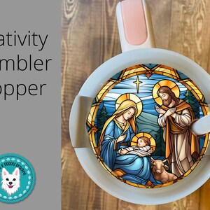 Nativity Tumbler Topper Sublimation Design (Digital Download PNG)