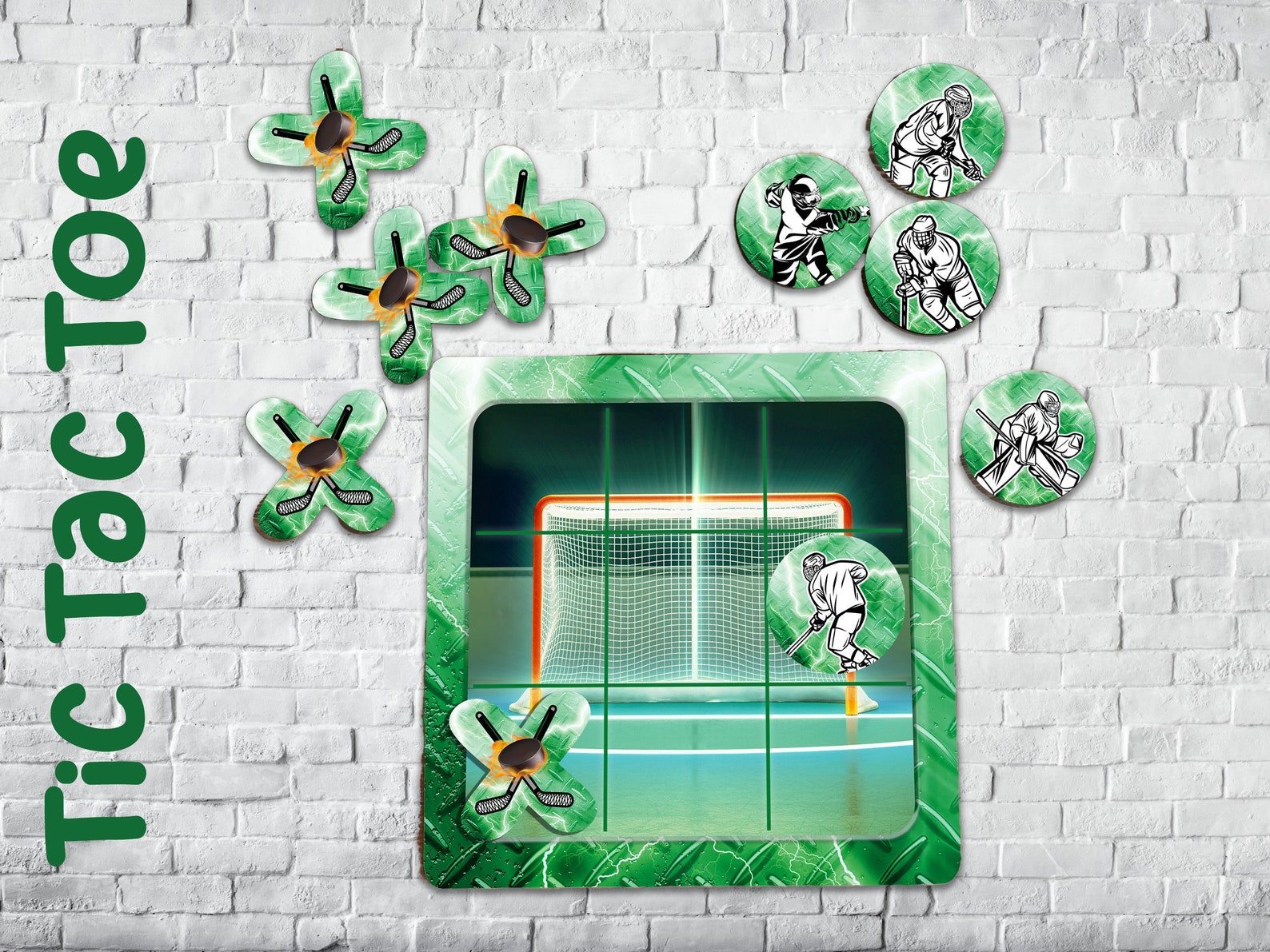 Tic Tac Toe Sublimation Template Digital Download Green - Etsy