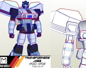 ペーパークラフト トランスフォーマー ジャズ pdo pdf - Etsy 日本