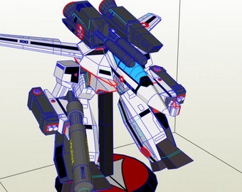 Robotech macross varitech vf-1s mod guardian papercraft model