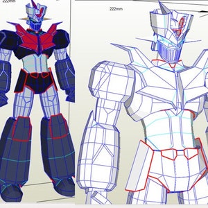 Mazinger Z papercraft model