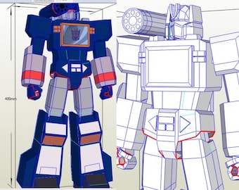 Papercraft transformers soundwave g1