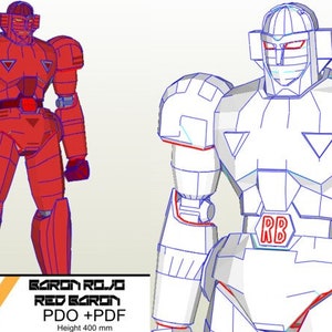 Papercraft pdo pdf Anime Red Baron