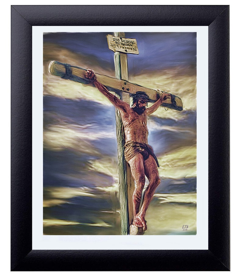 Sacrifice Jesus Paintings Jesus Wall Art Jesus Artwork Etsy