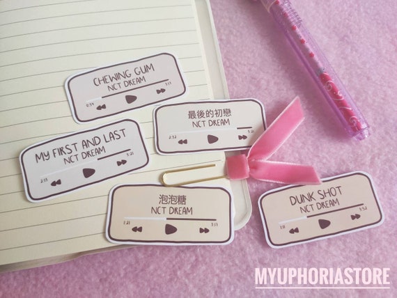 stickers paper party supplies reload full album set individual sticker flakes cute kpop stickers nct dream playlist