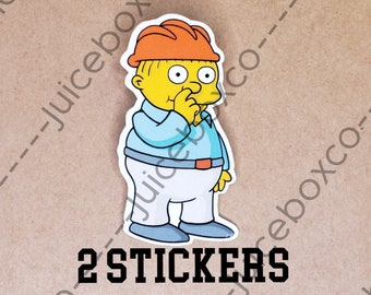 Funny Slow Construction Worker Sticker or Magnet