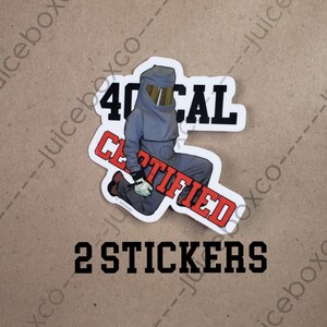 Hot Suit Electrician Sticker