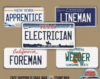 License Plate Title Sticker