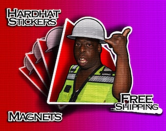 Juice Funny Meme Construction Hard Hat Sticker or Magnet