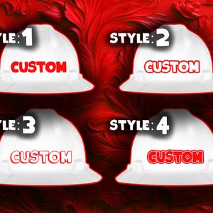 Hard Hat Custom Name Decal