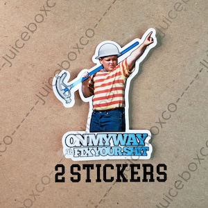 On My Way Funny Electrician Sticker or Magnet