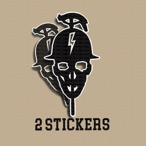 Skull Electrician sticker