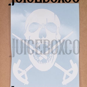 Skull Electrician Decal Vinyl