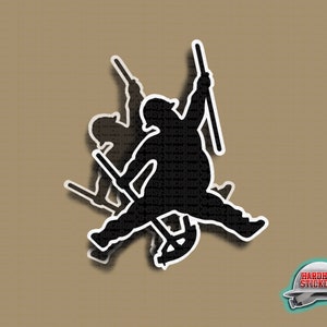 Fat Jump Electrician Sticker or Magnet