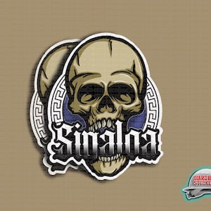 Sinaloa Skull Sticker/Magnet