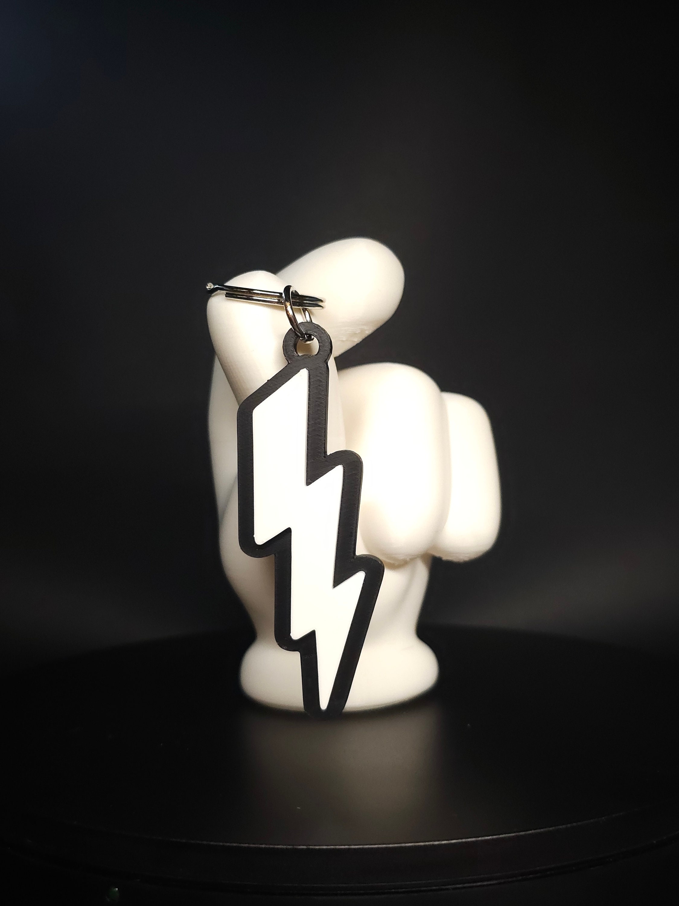 Lightning Bolt Keychain - Etsy
