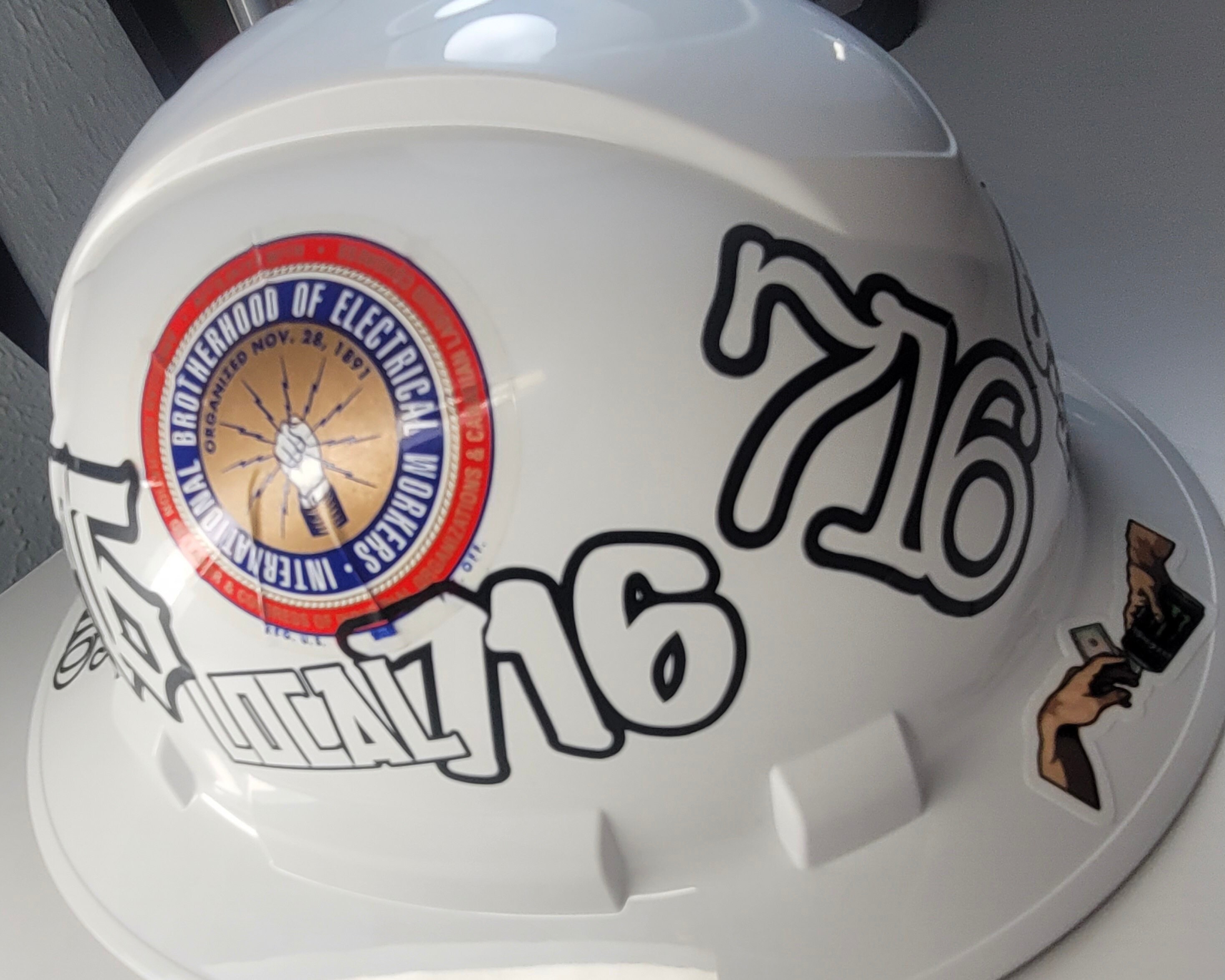 Work Helmet Decals Pack No Rats Union Decal Pack - 6 Labor Themed Vinyl ...