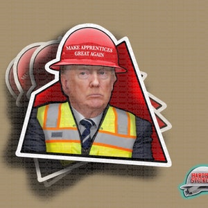 Apprentice Stickers - Funny Meme Hard Hat Sticker