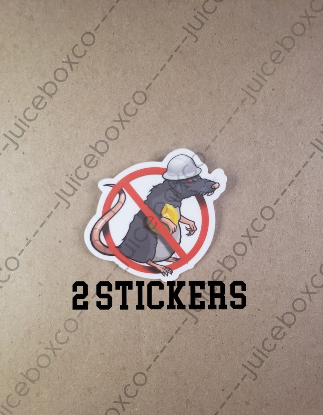 No Rats Construction Worker Sticker or Magnet - Etsy