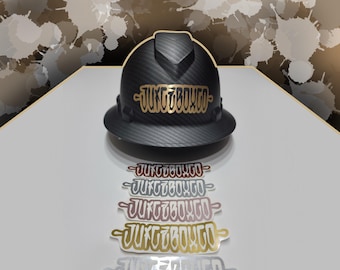 Metallic Vinyl Name Decals