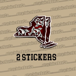 Custom Made New York State Stickers