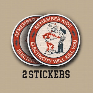 Kilowatt Hard Hat Electrician Lineman Sticker or Magnet