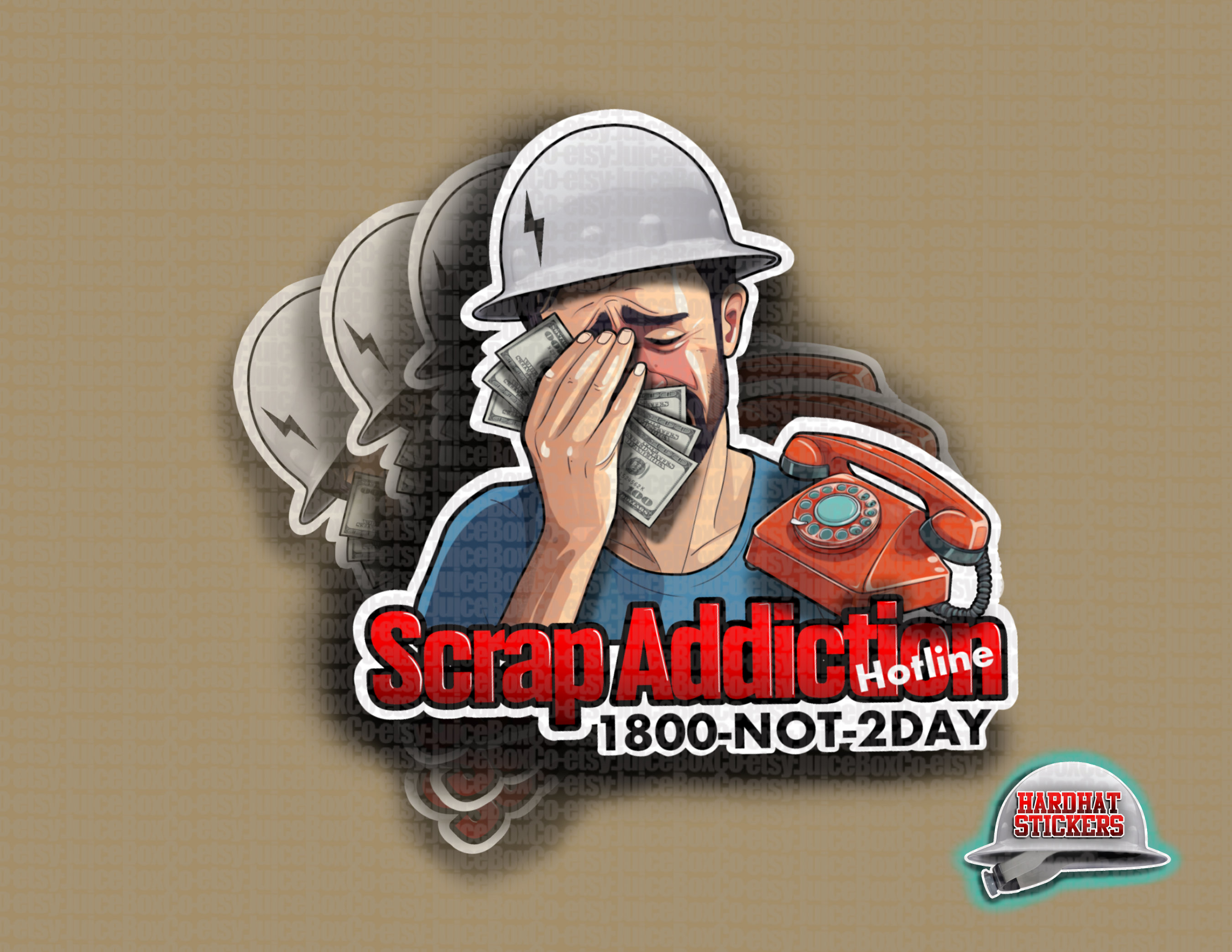 Scrap Addiction Sticker - Etsy